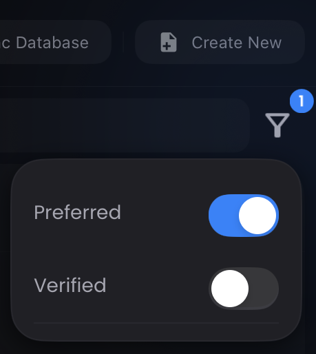 Cloud Database Filter`